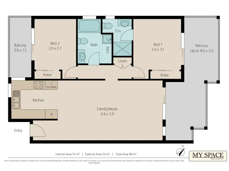 Floorplan of Homely unit listing, Unit 3/18 Lima Street, Auchenflower QLD 4066