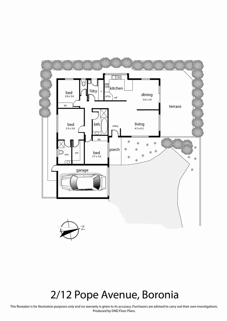 Floorplan of Homely unit listing, 2/12 Pope Avenue, Boronia VIC 3155