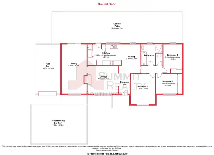 Floorplan of Homely house listing, 10 Preston River Parade, East Bunbury WA 6230