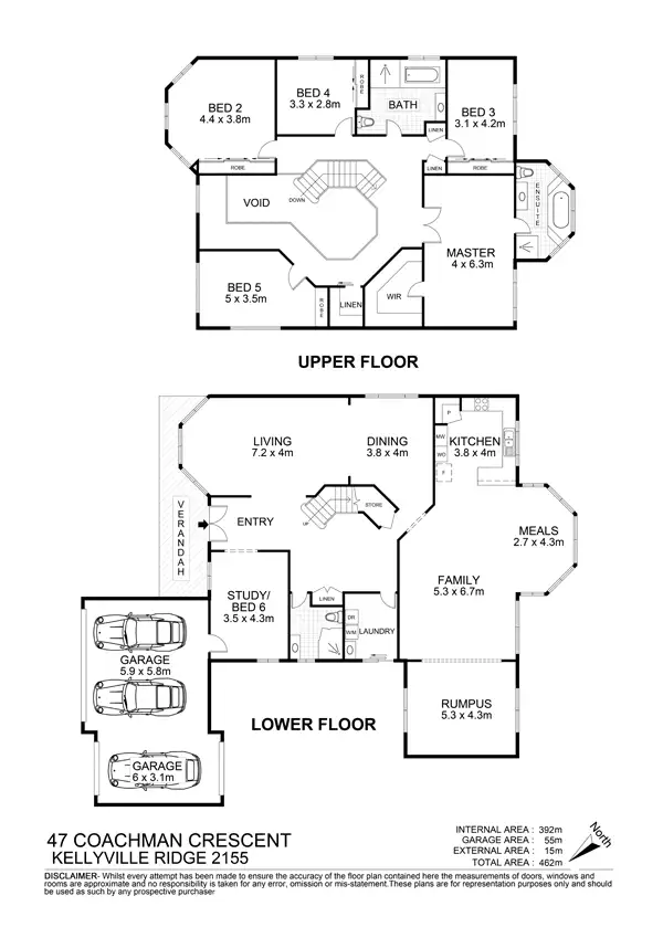 Floorplan of Homely house listing, 47 Coachman Crescent, Kellyville Ridge NSW 2155