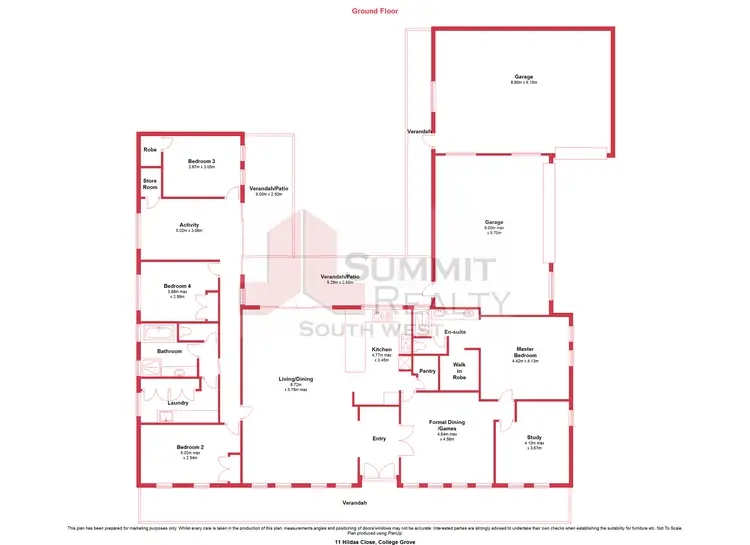 Floorplan of Homely house listing, 11 Hildas Close, College Grove WA 6230
