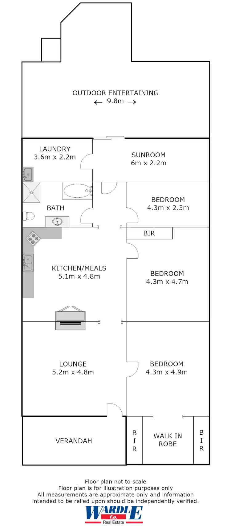 Floorplan of Homely house listing, 42 Ash Cres, Gladstone SA 5473