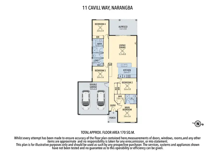 Floorplan of Homely house listing, 11 Cavill Way, Narangba QLD 4504