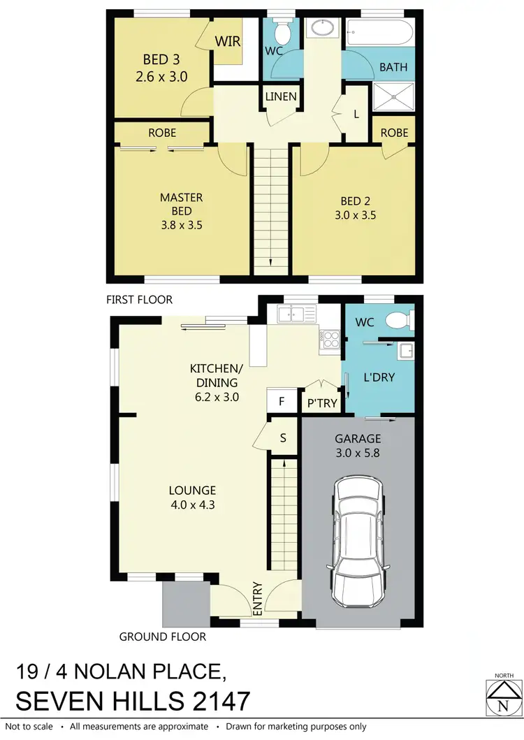 Floorplan of Homely townhouse listing, Unit 19/4 Nolan Pl, Seven Hills NSW 2147