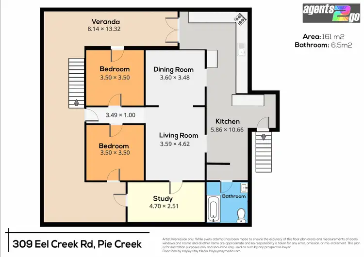 Floorplan of Homely house listing, 309 Eel Creek Rd, Pie Creek QLD 4570
