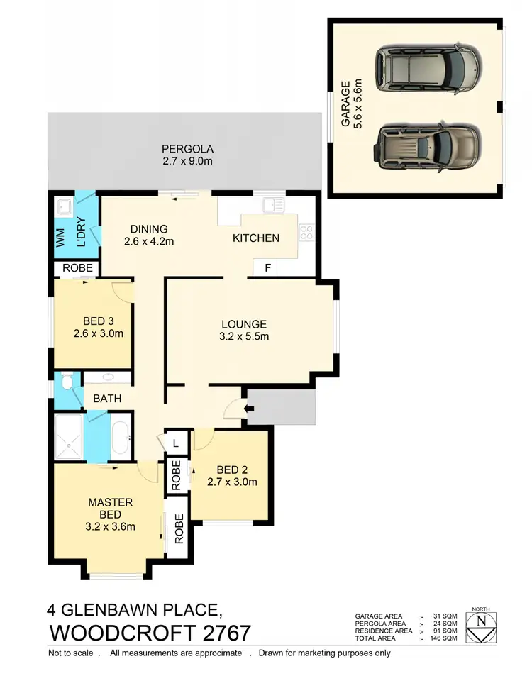 Floorplan of Homely house listing, 4 Glenbawn Pl, Woodcroft NSW 2767