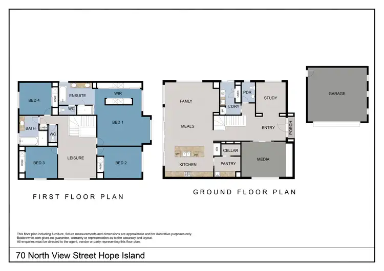 Floorplan of Homely house listing, 70 North View St, Hope Island QLD 4212