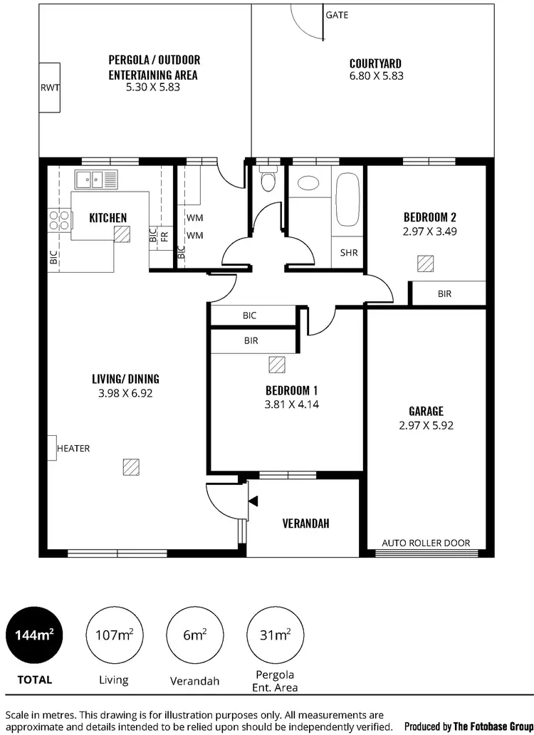 Floorplan of Homely unit listing, Unit 4/53 Francis St, Clarence Park SA 5034