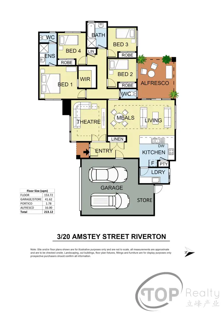 Floorplan of Homely unit listing, 3/20 Amstey Street, Riverton WA 6148