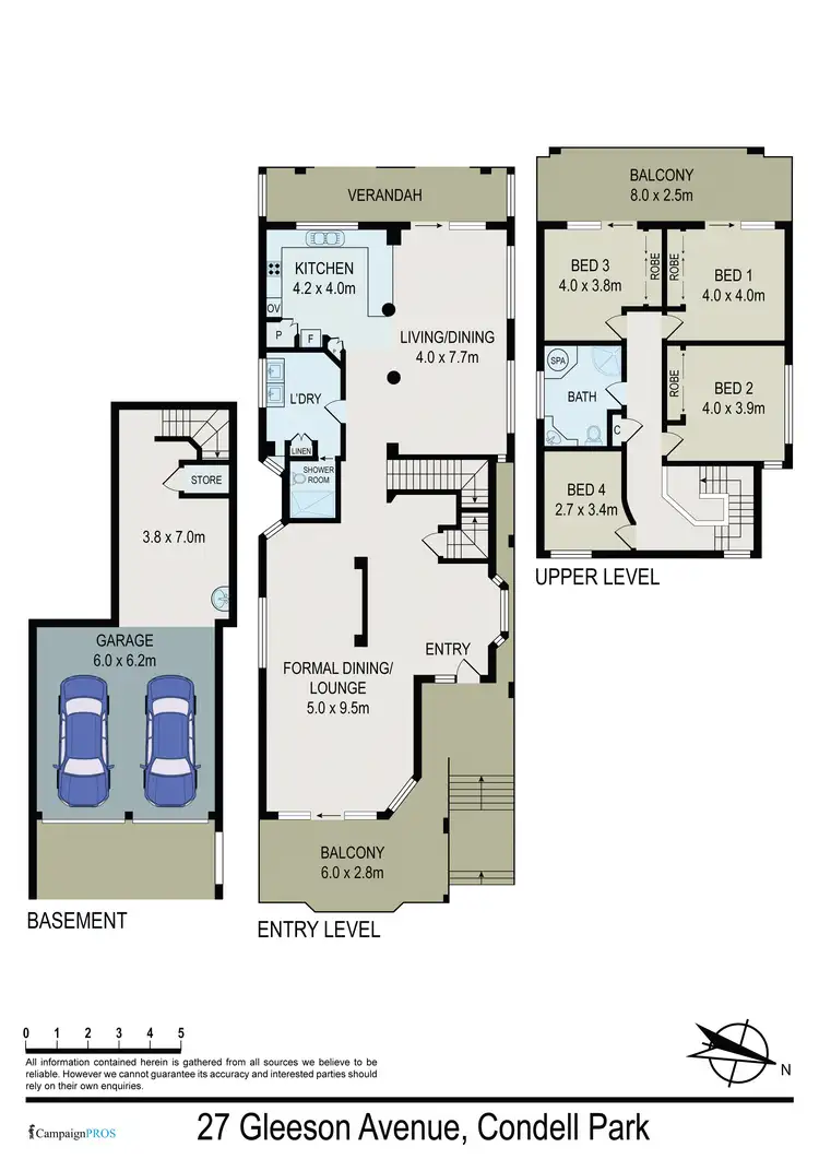 Floorplan of Homely house listing, 27 Gleeson Ave, Condell Park NSW 2200
