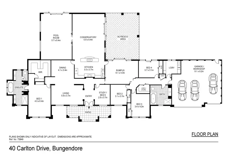 Floorplan of Homely rural property listing, 40 Carlton Dr, Bungendore NSW 2621