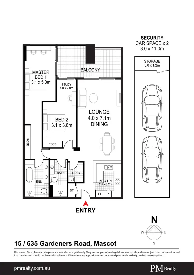 Floorplan of Homely apartment listing, 15/635 Gardeners Rd, Mascot NSW 2020