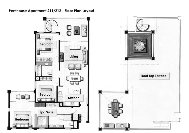 Floorplan of Homely unit listing, 211/212 'Sea Temple Resort' Mitre St, Port Douglas QLD 4877