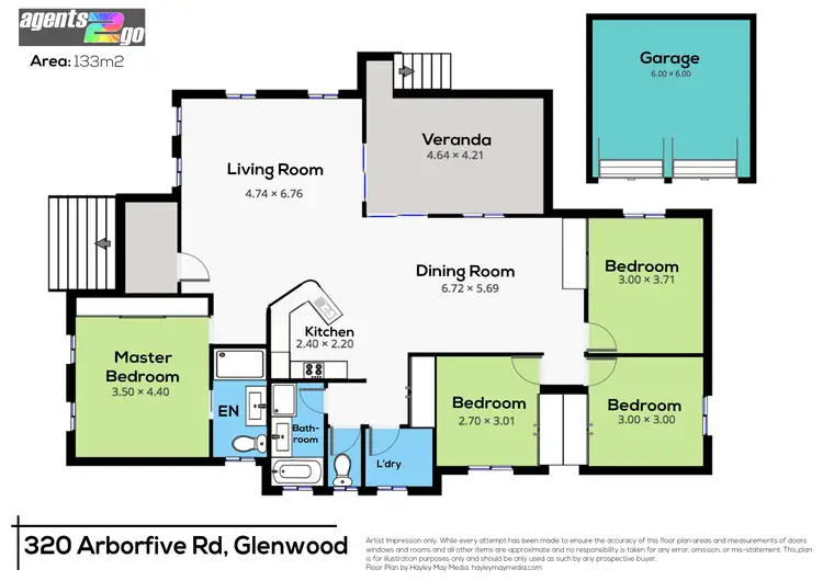 Floorplan of Homely house listing, 320 Arborfive Rd, Glenwood QLD 4570