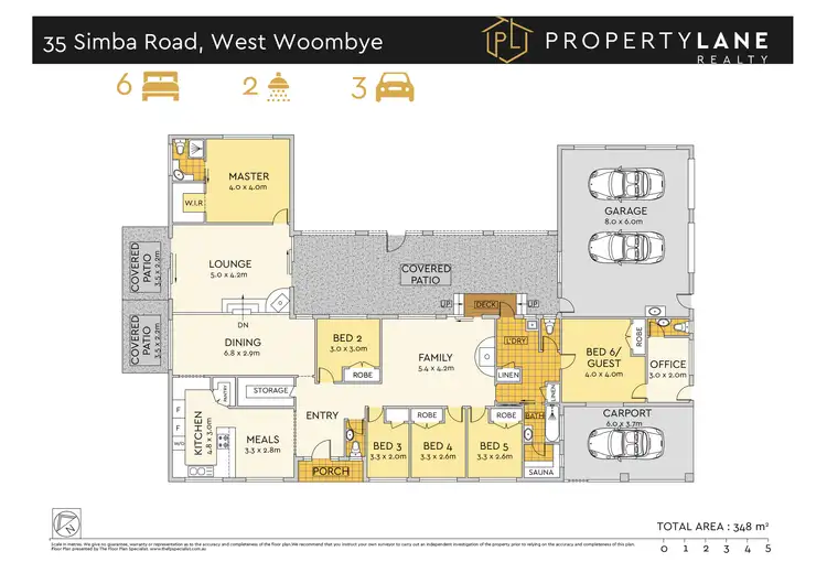 Floorplan of Homely house listing, 35 Simba Rd, West Woombye QLD 4559