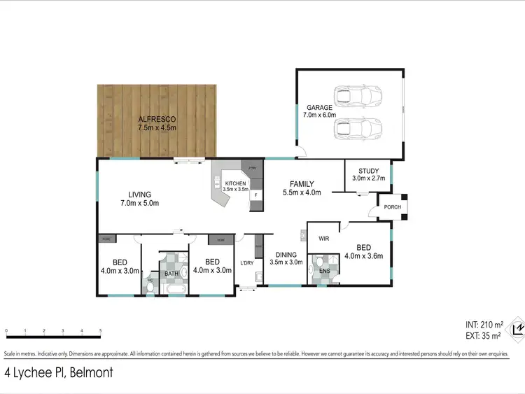 Floorplan of Homely house listing, 4 Lychee Pl, Belmont QLD 4153