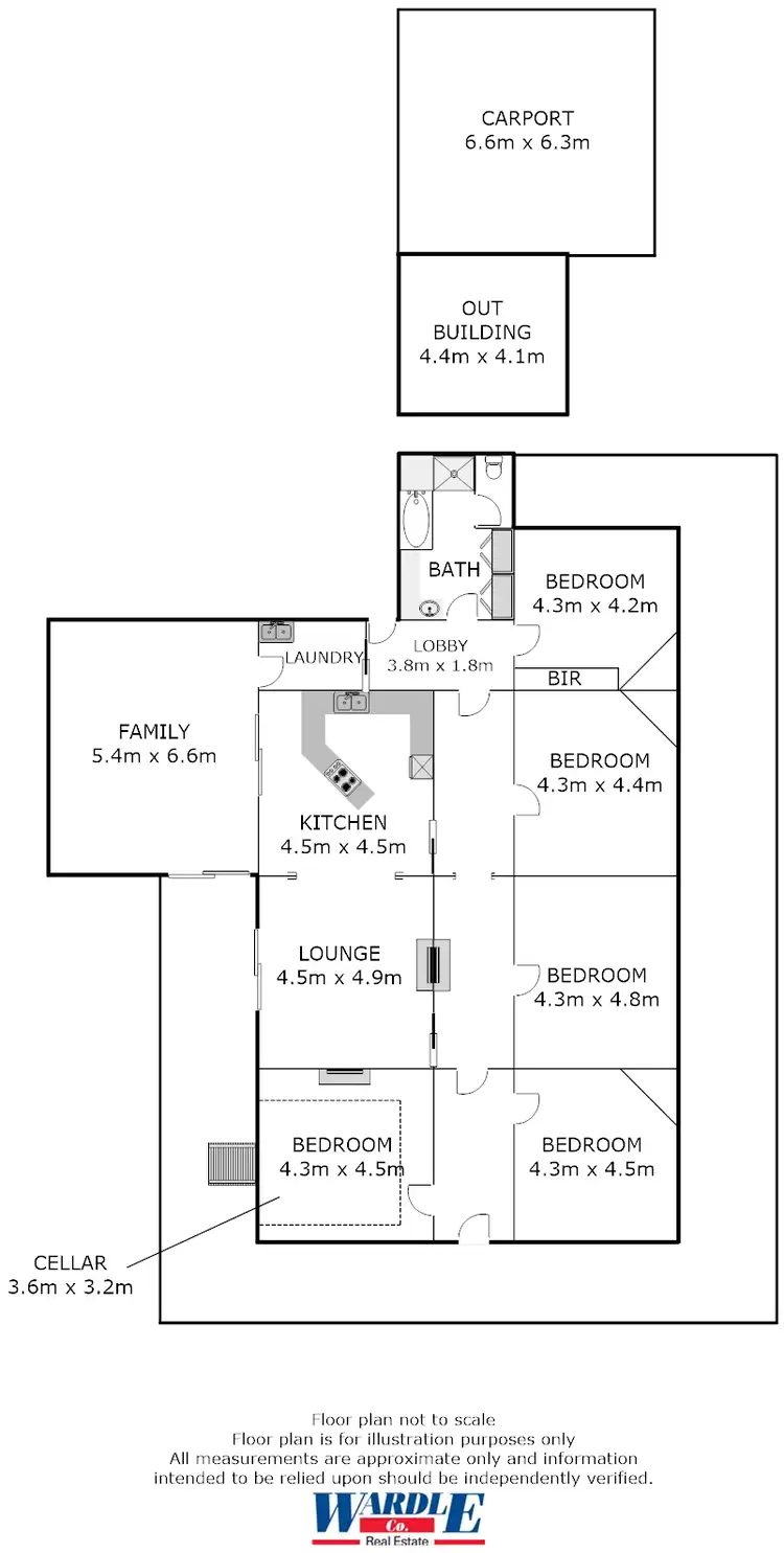 Floorplan of Homely house listing, 684 Sturt Pea Rd, Brinkworth SA 5464