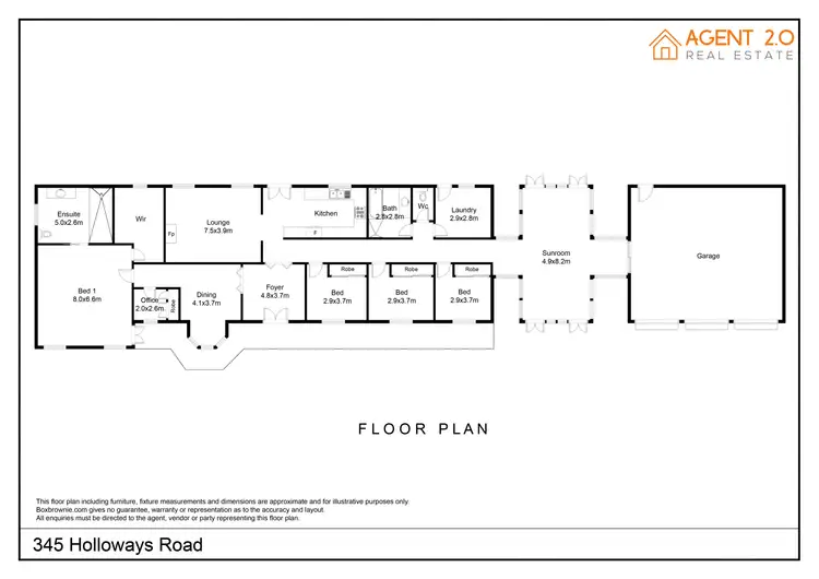 Floorplan of Homely rural property listing, 345 Holloways Rd, Goulburn NSW 2580