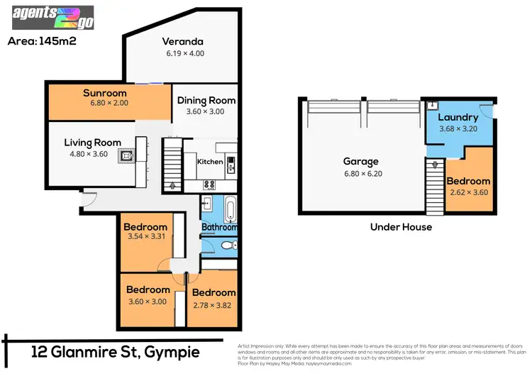 Floorplan of Homely house listing, 12 Glanmire St, Gympie QLD 4570