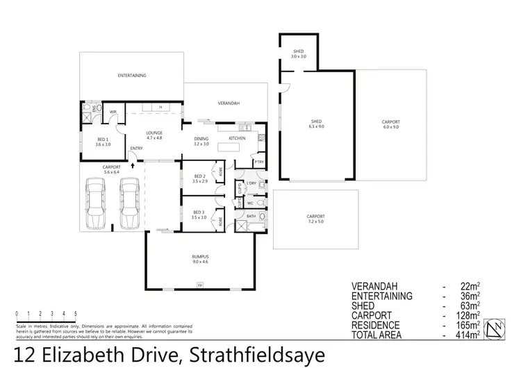 Floorplan of Homely house listing, 12 Elizabeth Dr, Strathfieldsaye VIC 3551