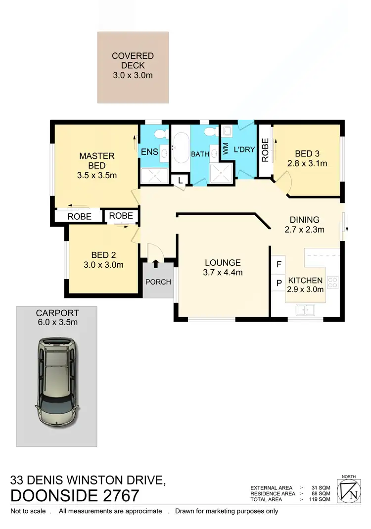 Floorplan of Homely house listing, 33 Denis Winston Dr, Doonside NSW 2767