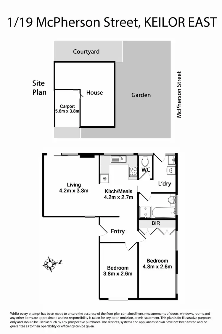 Floorplan of Homely unit listing, Unit 1/19 McPherson Street, Keilor East VIC 3033