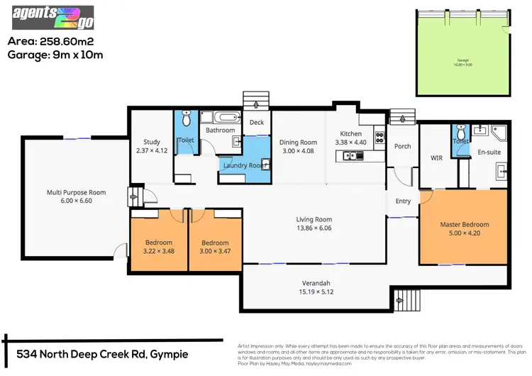 Floorplan of Homely house listing, 534 North Deep Creek Rd, North Deep Creek QLD 4570