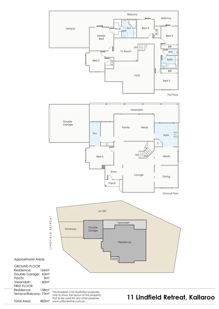 Floorplan of Homely house listing, 11 Lindfield Rtt, Kallaroo WA 6025