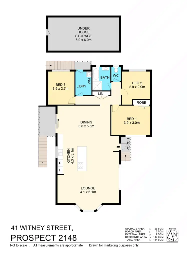 Floorplan of Homely house listing, 41 Witney St, Prospect NSW 2148
