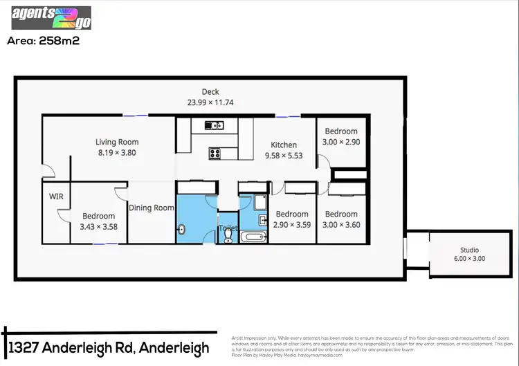 Floorplan of Homely house listing, 1327 Anderleigh Rd, Anderleigh QLD 4570