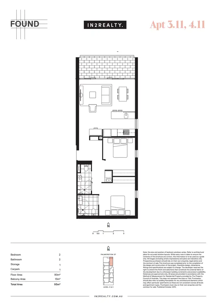 Floorplan of Homely apartment listing, 311/23 Palmerston St, Carlton VIC 3053
