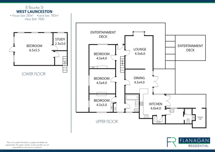 Floorplan of Homely house listing, 8 Bourke St, Launceston TAS 7250
