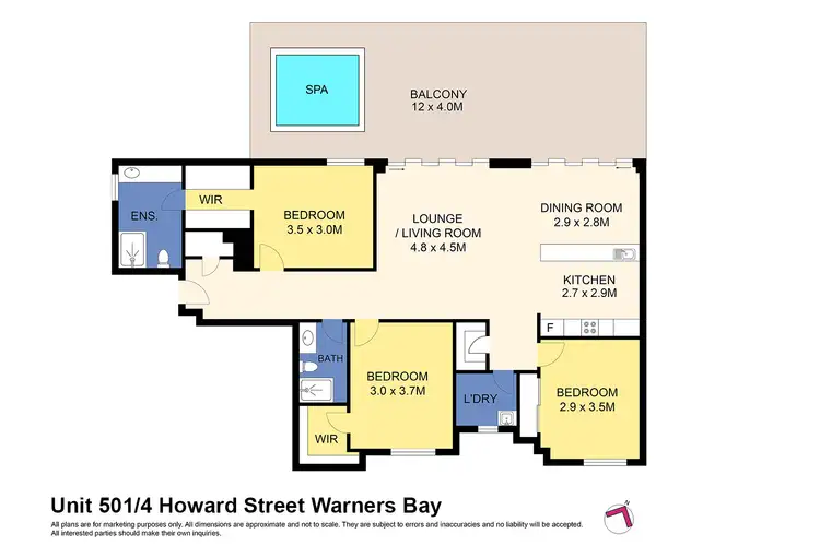 Floorplan of Homely unit listing, Unit 510/4 Howard St, Warners Bay NSW 2282