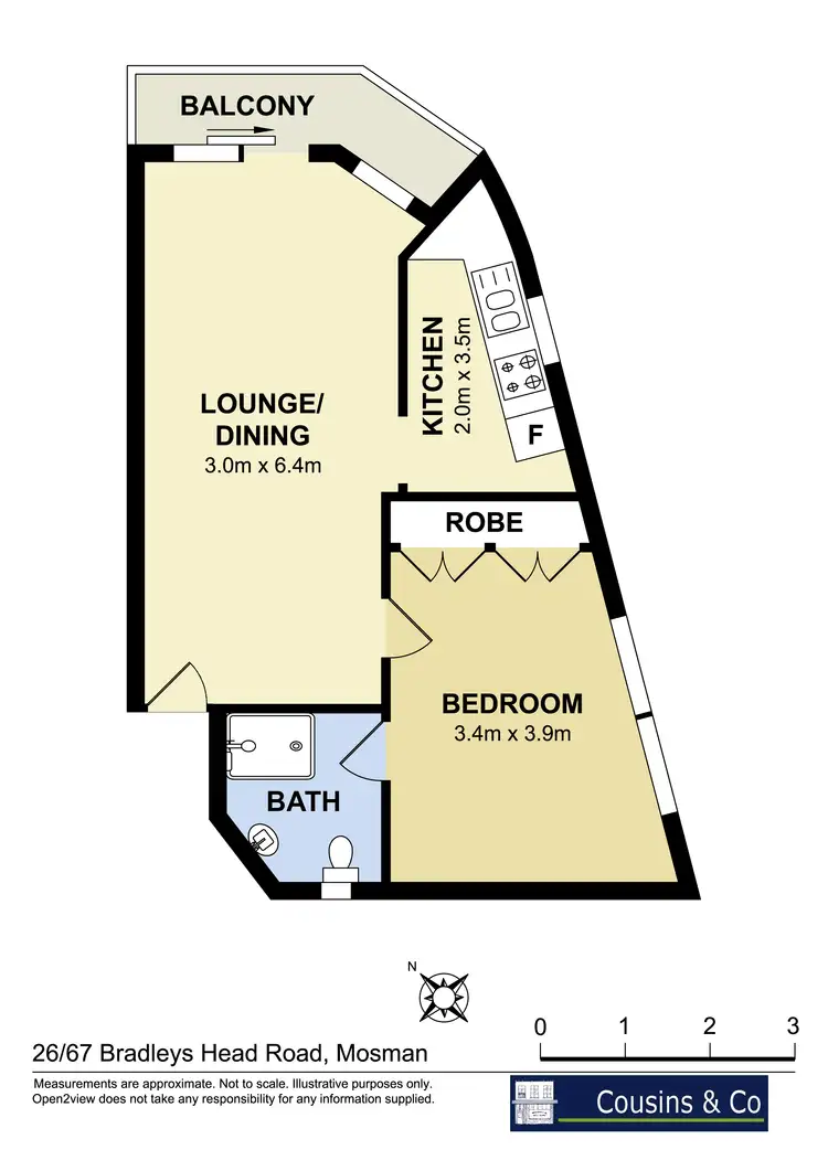 Floorplan of Homely apartment listing, 26/67 Bradleys Head Road, Mosman NSW 2088