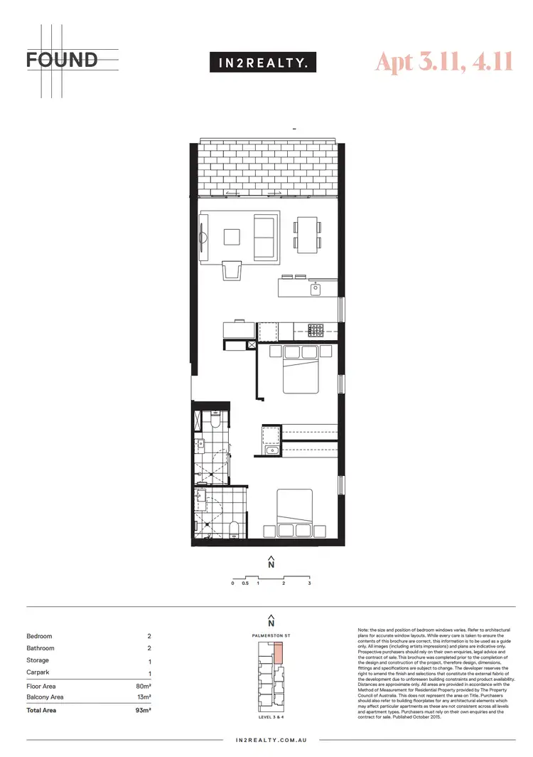 Floorplan of Homely apartment listing, 411/23 Palmerston St, Carlton VIC 3053