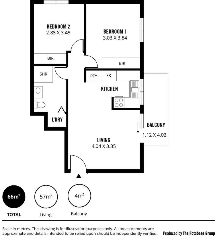 Floorplan of Homely apartment listing, Unit 8/2 Alison St, Glenelg North SA 5045