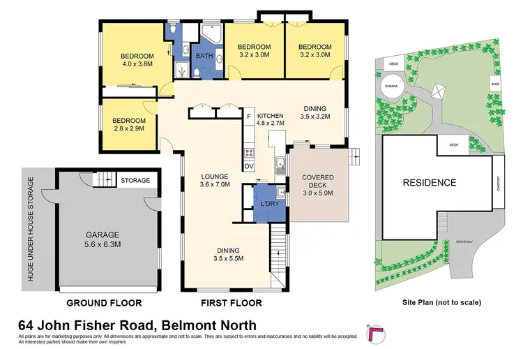 Floorplan of Homely house listing, 64 John Fisher Rd, Belmont North NSW 2280