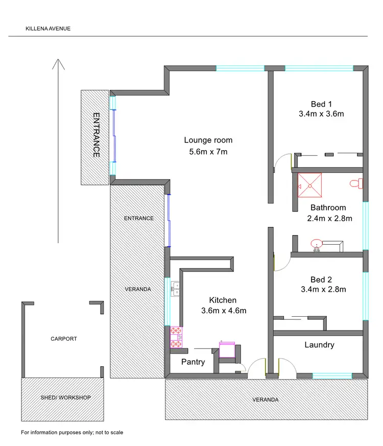 Floorplan of Homely townhouse listing, 13 Killena Ave, Benalla VIC 3672