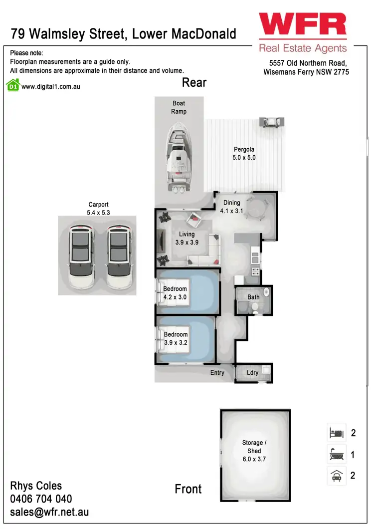 Floorplan of Homely house listing, 79 Walmsley Rd, Lower Macdonald NSW 2775