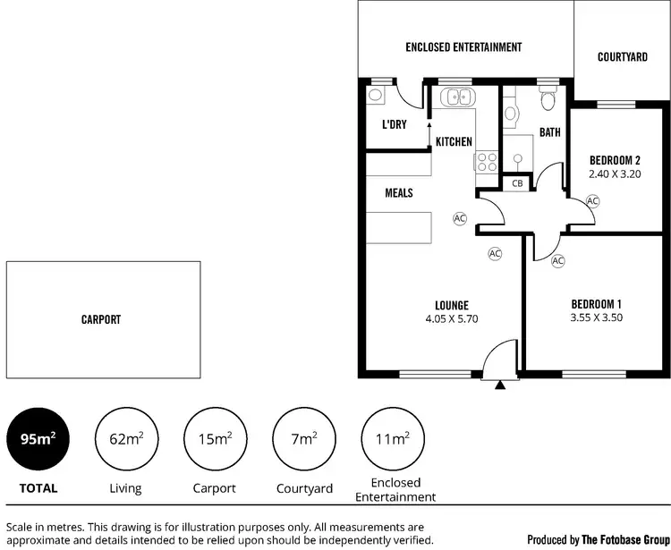 Floorplan of Homely unit listing, Unit 3/63 Dudley Ave, Daw Park SA 5041