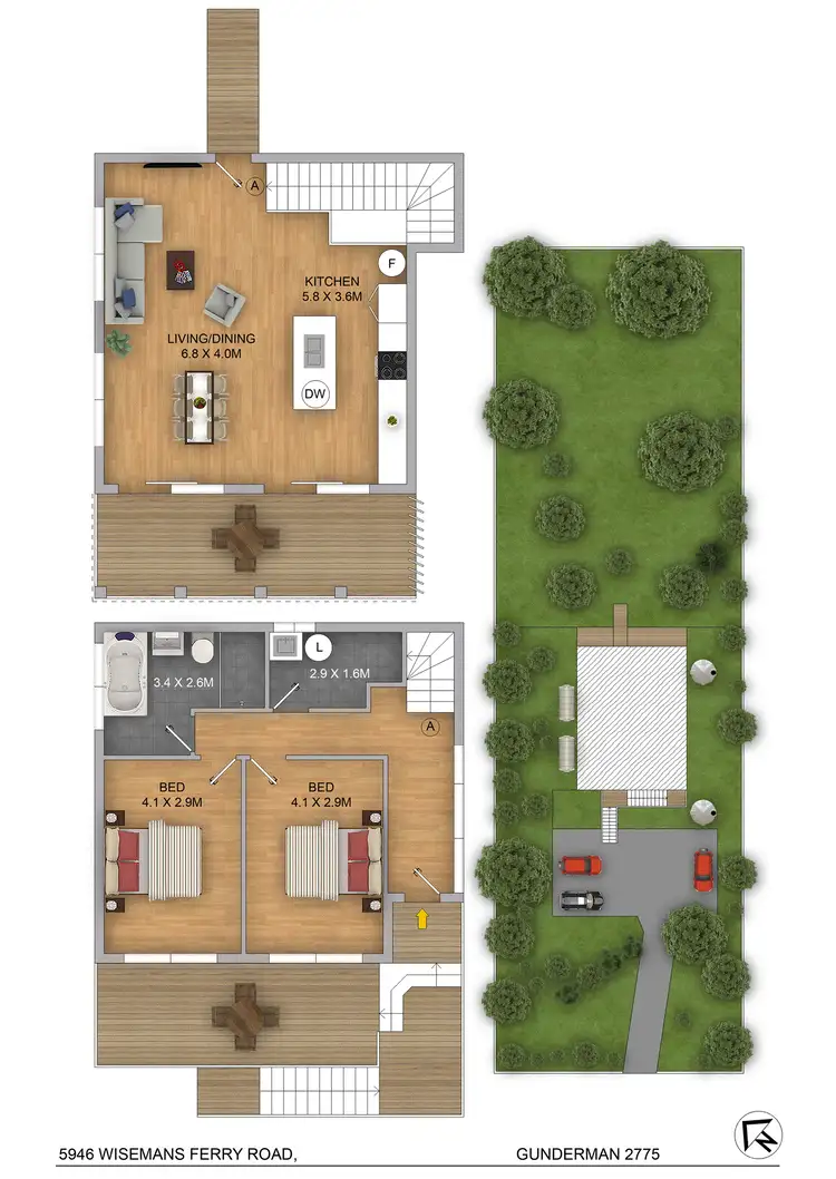 Floorplan of Homely house listing, 5946 Wisemans Ferry Rd, Gunderman NSW 2775