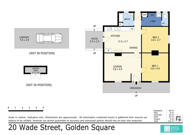 Floorplan of Homely house listing, 20 Wade St, Golden Square VIC 3555