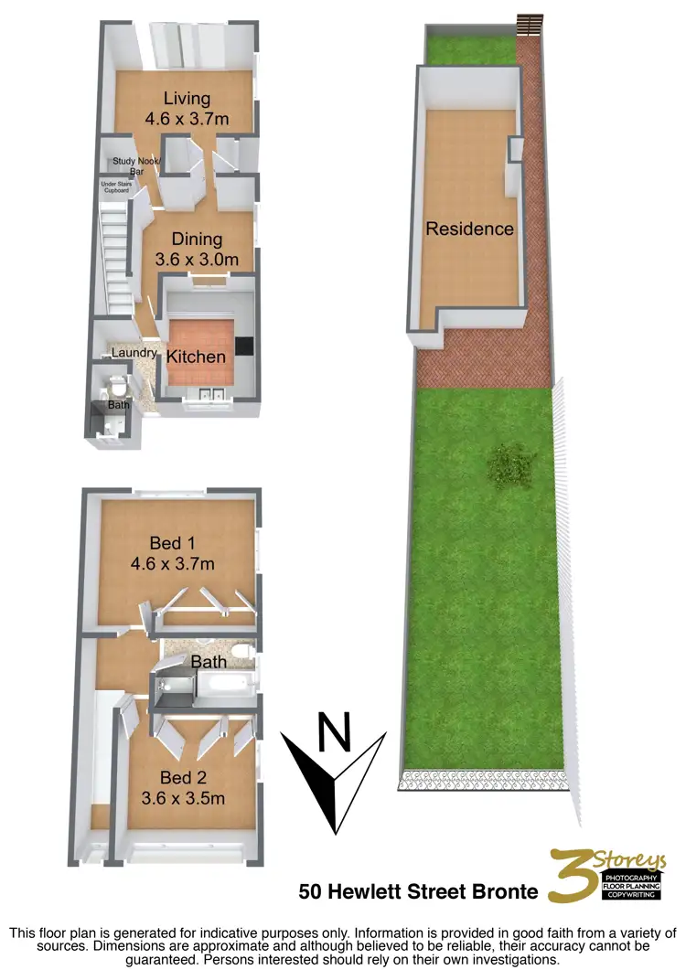 Floorplan of Homely house listing, 50 Hewlett St, Bronte NSW 2024