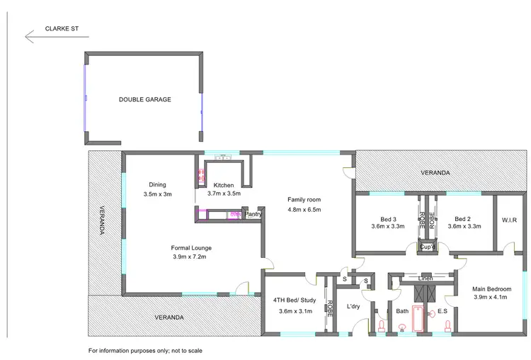 Floorplan of Homely house listing, 113 Clarke St, Benalla VIC 3672