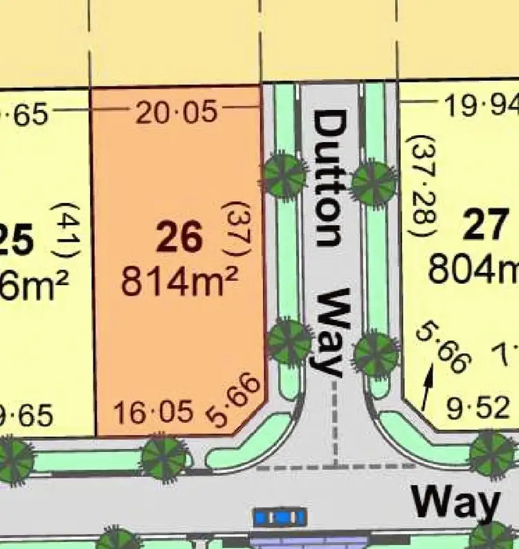 Floorplan of Homely land listing, 1 Dutton Way, Kialla VIC 3631