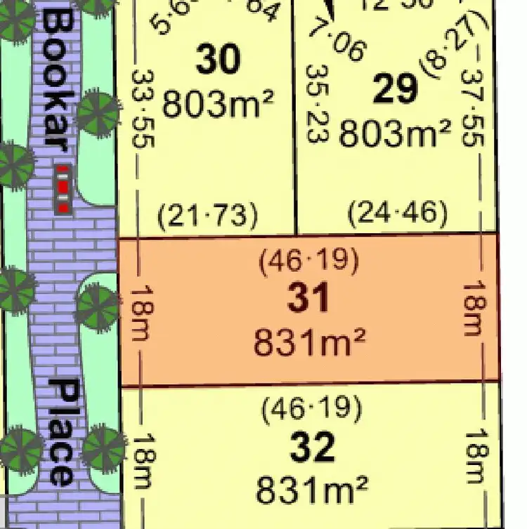 Floorplan of Homely land listing, 3 Bookar Place, Kialla VIC 3631