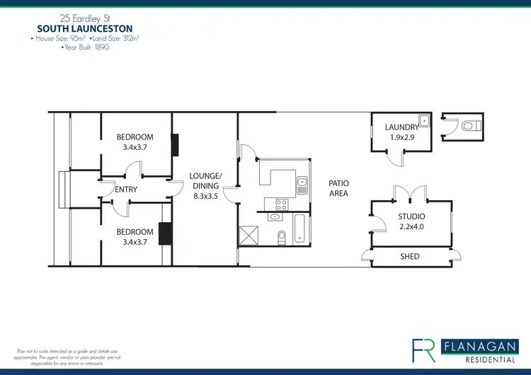 Floorplan of Homely house listing, 25 Eardley St, South Launceston TAS 7249