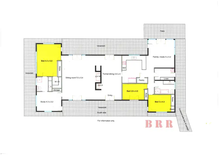 Floorplan of Homely rural property listing, 460 Goomalibee Rd, Benalla VIC 3672