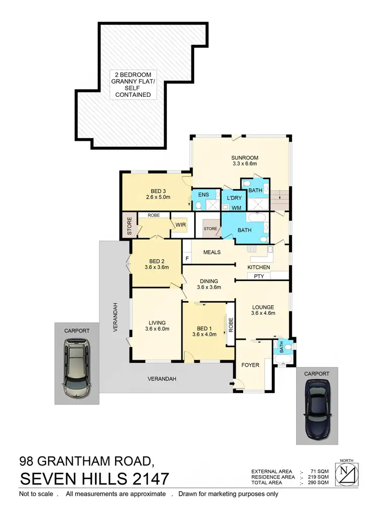 Floorplan of Homely house listing, 98 Grantham Rd, Seven Hills NSW 2147