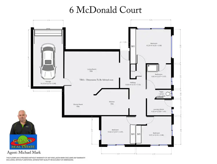 Floorplan of Homely house listing, 6 Mcdonald Ct, Norville QLD 4670